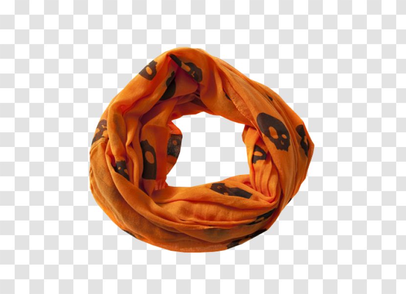 Scarf Orange Textile Black Cotton - Bicycle Transparent PNG