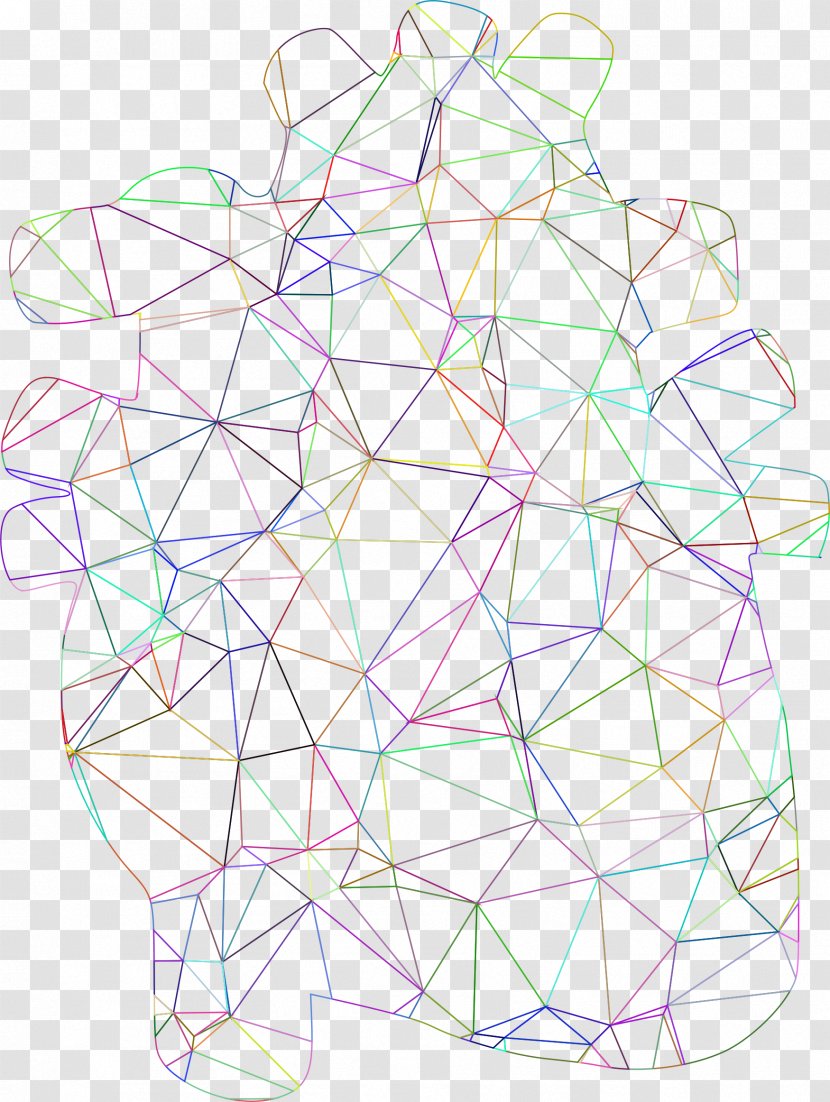 Triangle - Kaleidoscope - Website Wireframe Transparent PNG