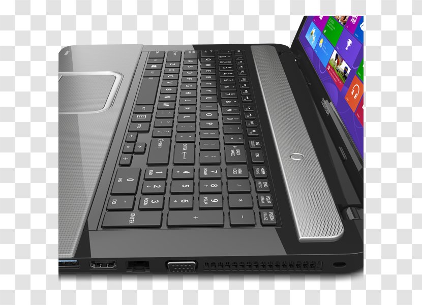 Computer Keyboard Hardware Laptop Intel Toshiba Satellite - Part Transparent PNG