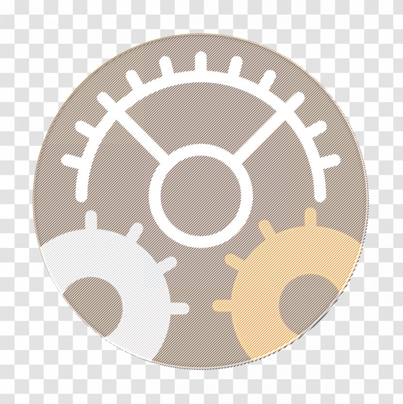 Settings Icon Gear Essential - Beige Transparent PNG