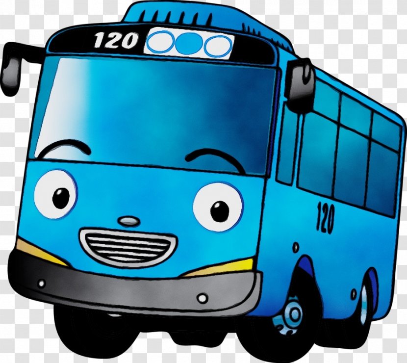 Bus Cartoon - Public Transport Compact Car Transparent PNG