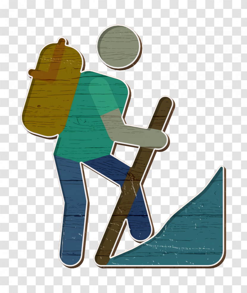 Backpack Icon Adventure Human Pictograms Icon Climbing Icon Transparent PNG