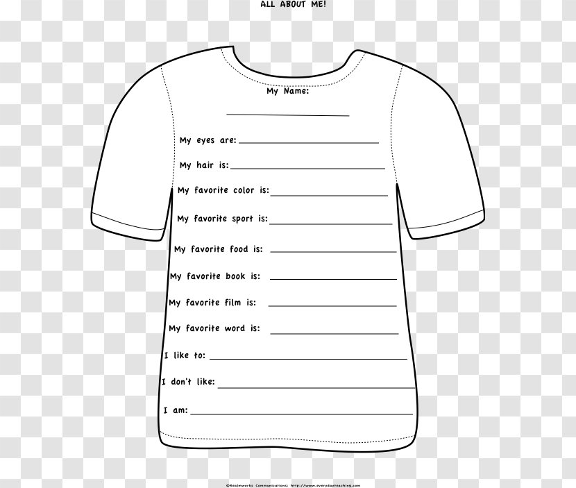 T-shirt Shoulder Sleeve Paper Shoe - Diagram Transparent PNG