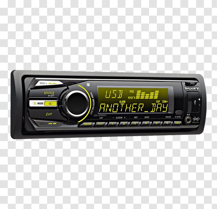 Radio Receiver Vehicle Audio Xplod Sony CD Player - Electronics Transparent PNG