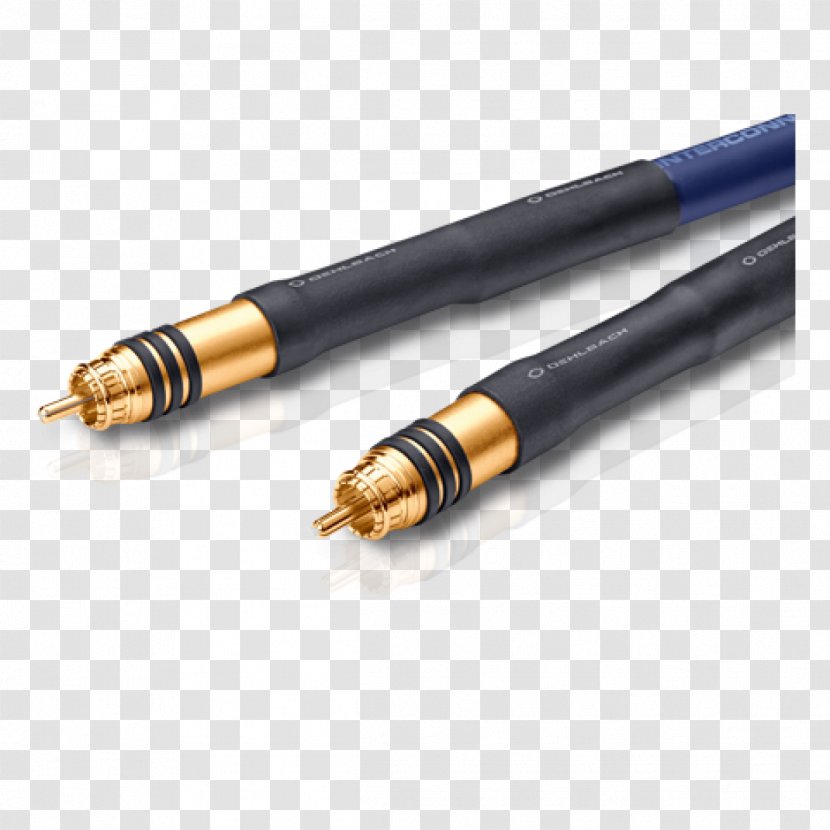 Coaxial Cable RCA Connector Electrical Oehlbach Audio/phono Speaker Wire - Rca Transparent PNG