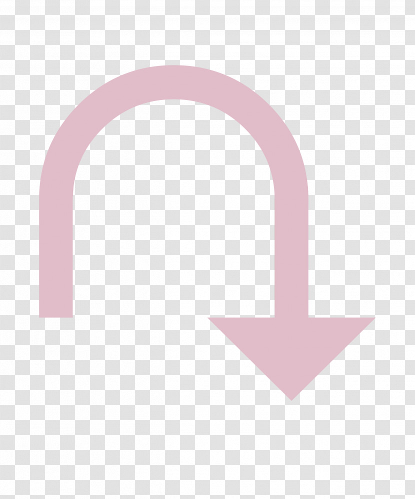 Pink Line Arch Logo Font Transparent PNG