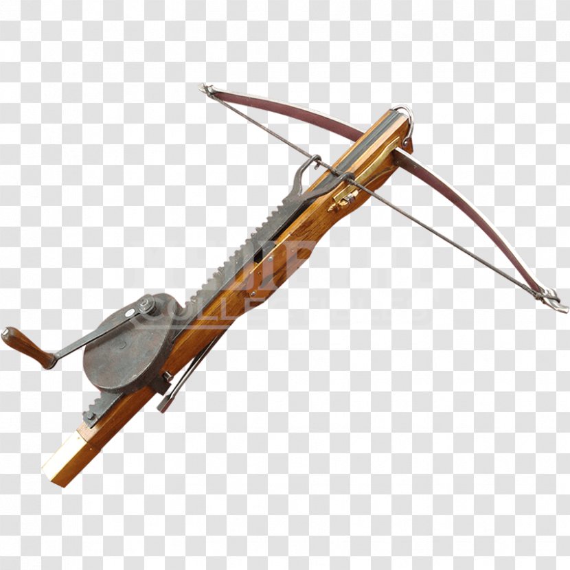 Crossbow Weapon Middle Ages Arbalest Archery - Windlass - European Arrows Transparent PNG