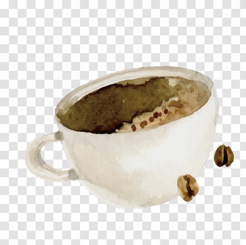 Instant Coffee Cafe Cup Bean - Roasting - Painted Transparent PNG
