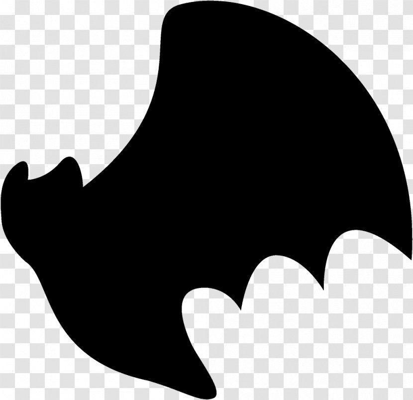 Bat Halloween - Silhouette Logo Transparent PNG