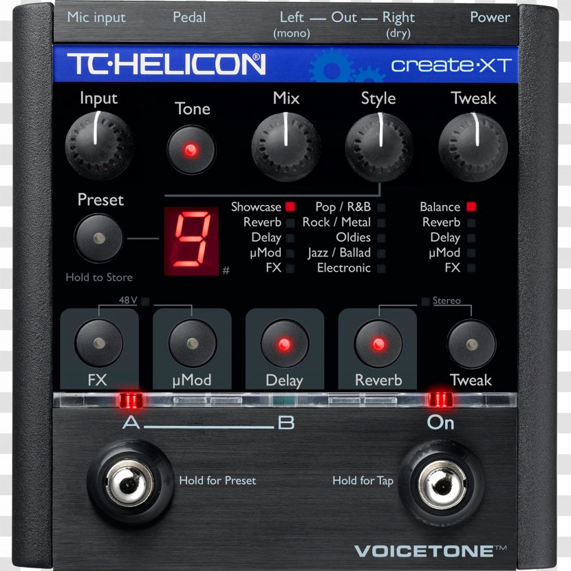 TC-Helicon VoiceTone Harmony-G XT Effects Processors & Pedals TC Electronic - Cartoon - Singing Transparent PNG