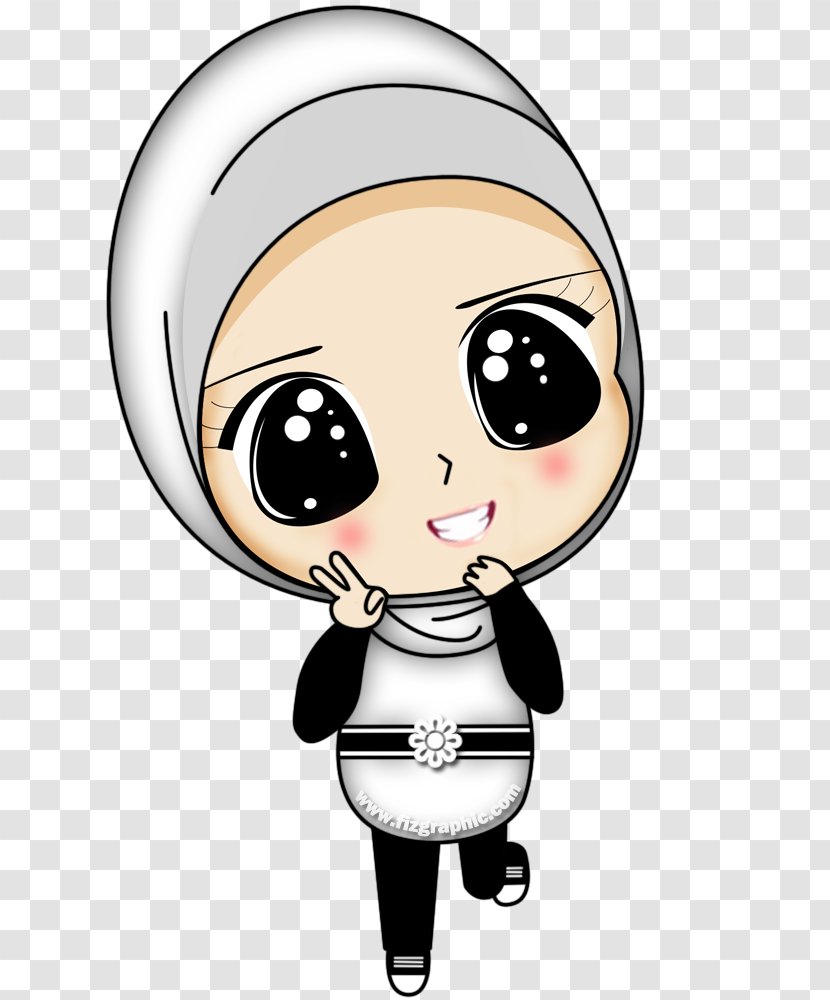 Islam Muslim Cartoon Hijab - Heart Transparent PNG