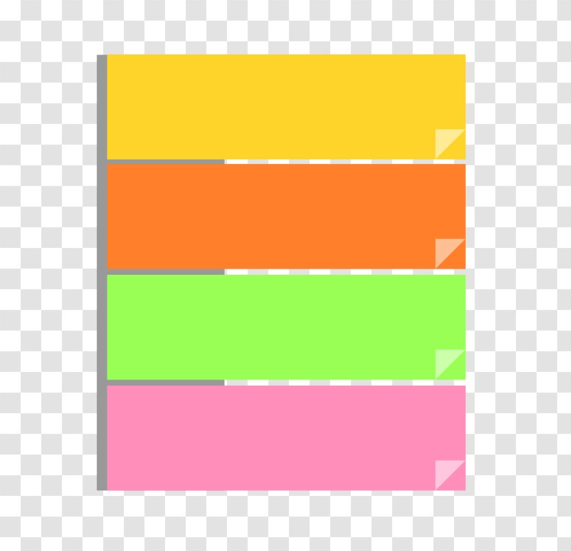Post-it Note Paper Stationery Clip Art - Sticky Notes Transparent PNG