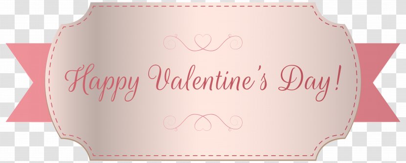 Font - Brand - Happy Valentine's Day Label PNG Clip Art Image Transparent PNG