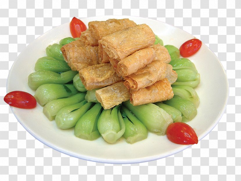 Chinese Cuisine Vegetarian Asian Tofu Skin - Food - Yuba Vegetables Transparent PNG