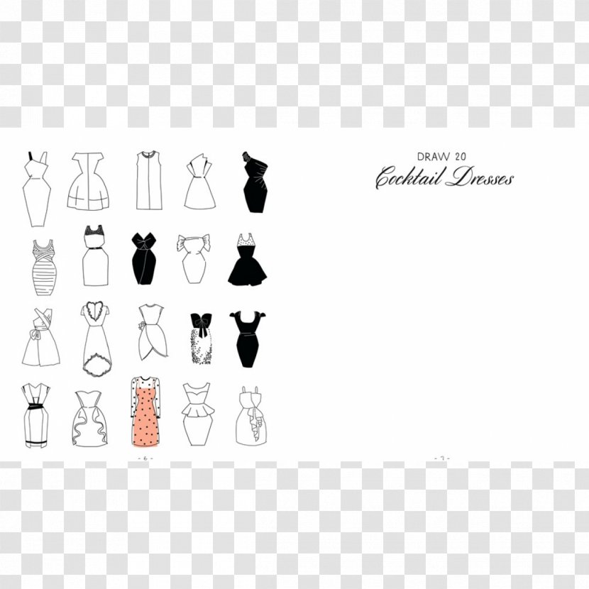 20 Ways To Draw A Dress And 44 Other Fabulous Fashions Accessories: Sketchbook For Artists, Designers, Doodlers Drawing Clothing T-shirt Transparent PNG