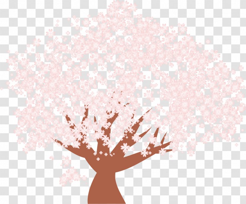 Cherry Blossom Cerasus - Pink Tree Transparent PNG