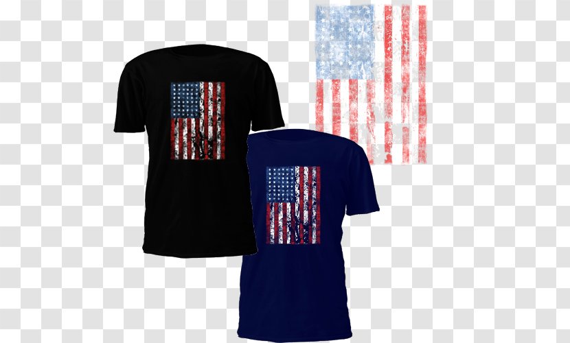 T-shirt Flag Of The United States Sleeve - Clothing Transparent PNG