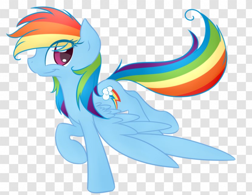 My Little Pony Rainbow Dash Horse Drawing - Tail Transparent PNG