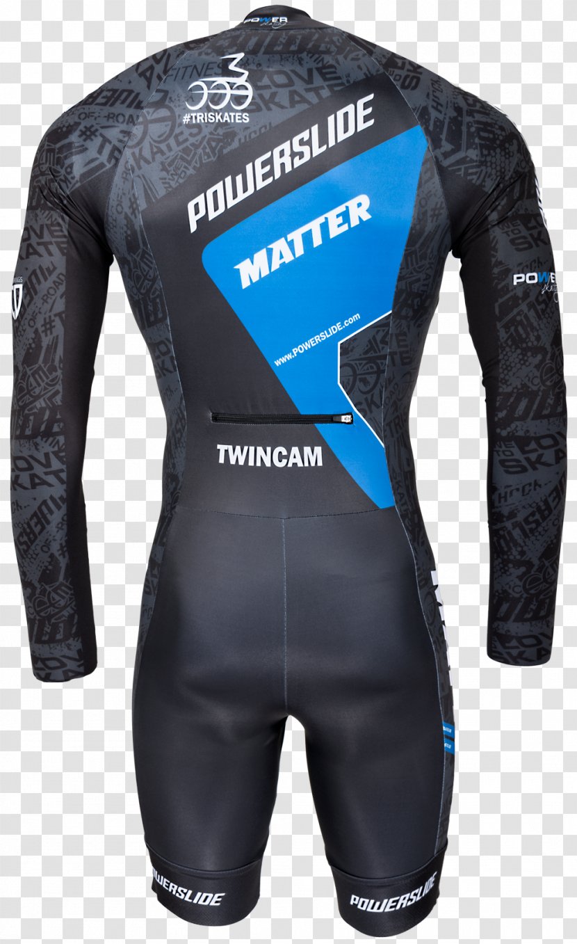 Wetsuit Powerslide Motorcycle Protective Clothing Jersey Sleeve - Blue - Sport Suit Transparent PNG