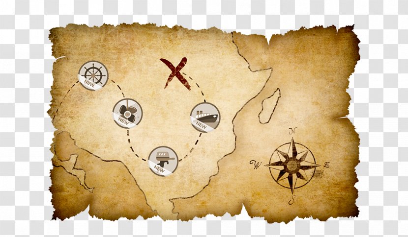 Treasure Map Stock Photography Clip Art - Cartoon - Pirate Transparent PNG