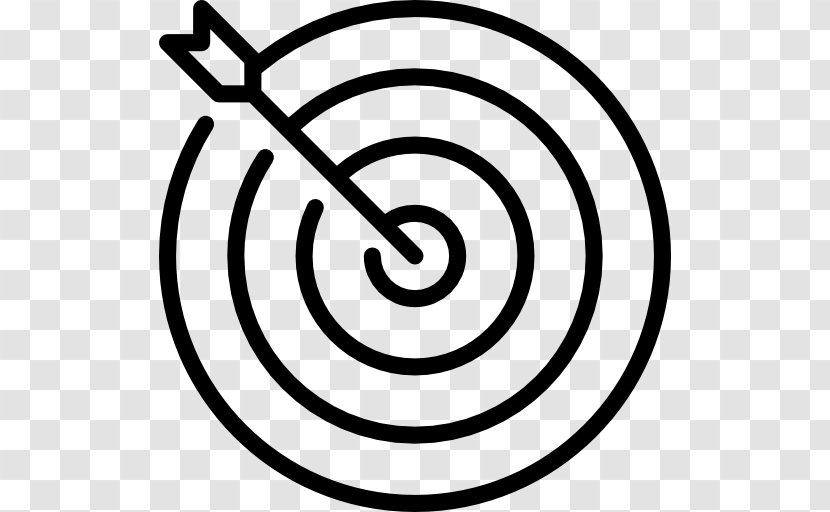 Icon Design - Black And White - Target Transparent PNG