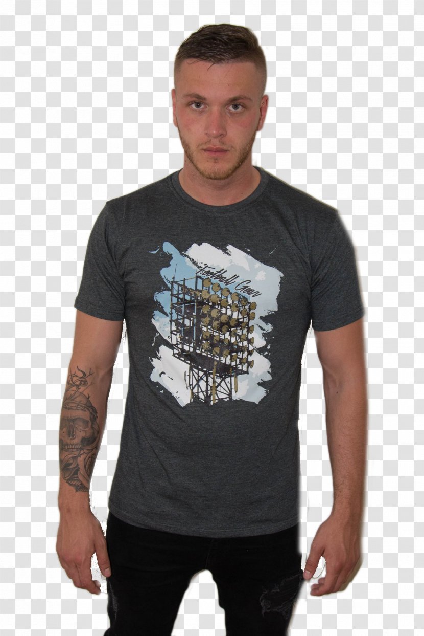 Black M Long-sleeved T-shirt Shoulder - Clothing Transparent PNG