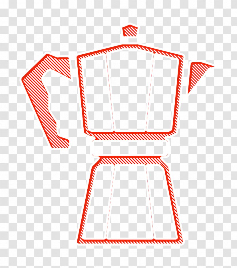 Barista Icon Coffee Pot - Sleeve - Red Transparent PNG