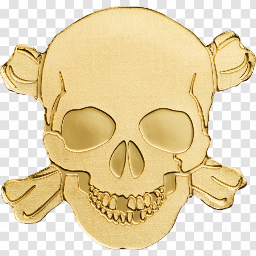 Skull Silver Gold Palau Coin Transparent PNG