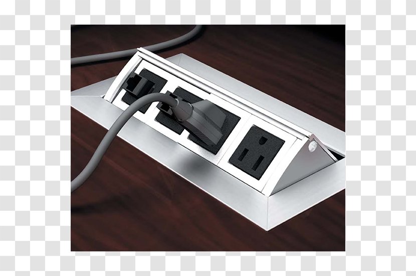 Table Desk Conference Centre AC Power Plugs And Sockets Furniture - Sitstand Transparent PNG