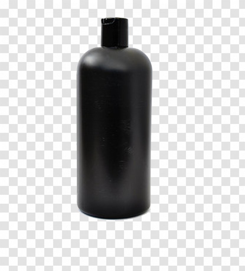 Glass Bottle Liquid Plastic Cylinder - Black Transparent PNG