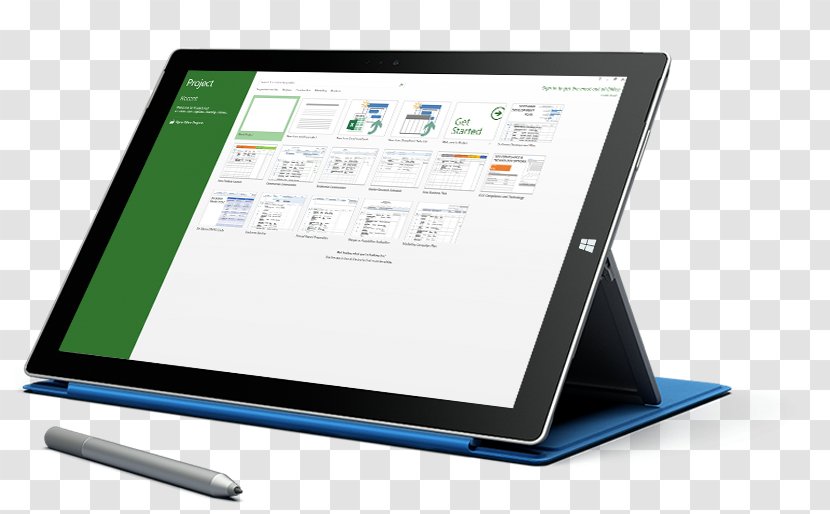 Microsoft Project Surface Office - Tablet Smart Screen Transparent PNG
