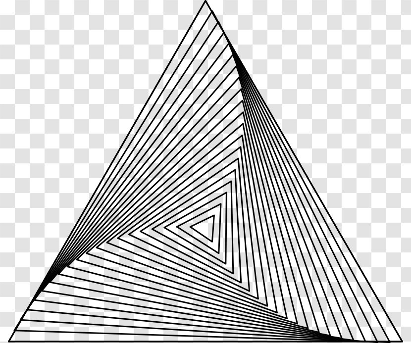 Penrose Triangle Tessellation Geometry Art Transparent PNG