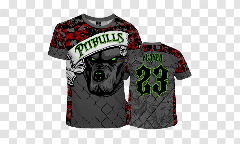 T-shirt Pit Bull Sleeve - Black Transparent PNG