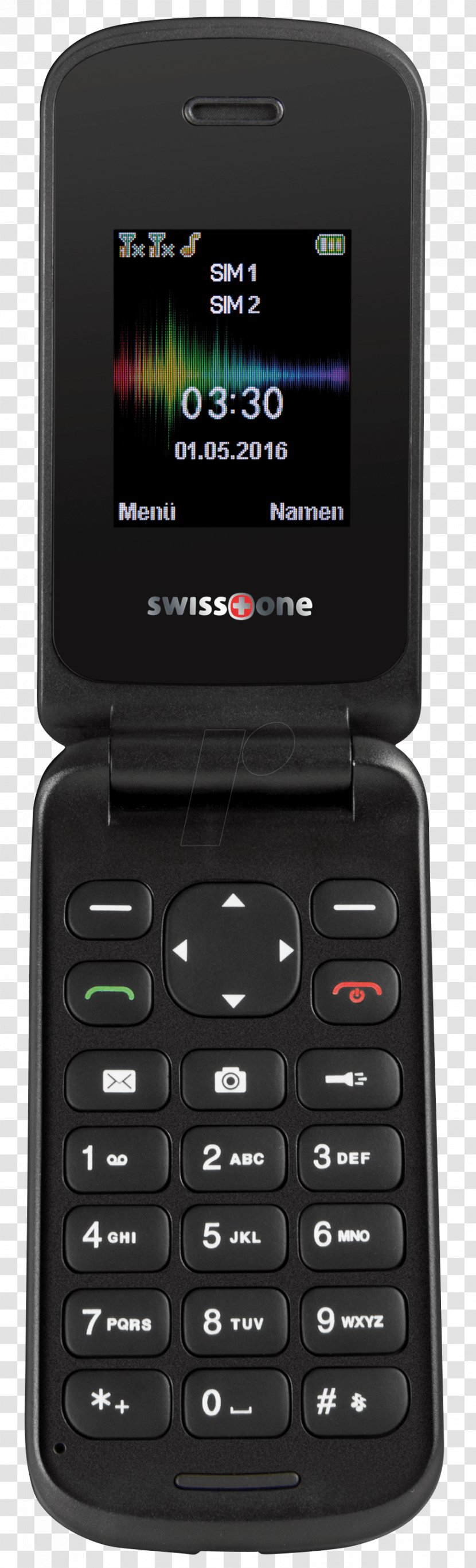 Seniorenhandy Dual SIM Clamshell Design Feature Phone Telephone - Single Tone Transparent PNG