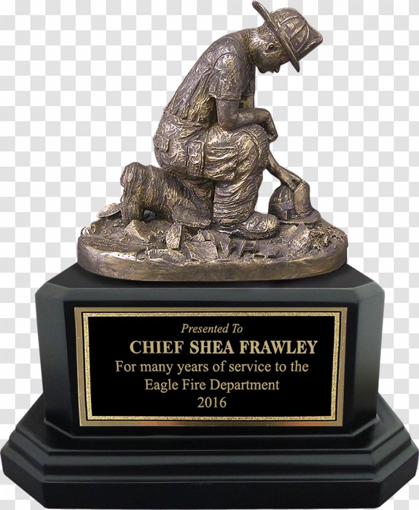 Statue Firefighter Award Commemorative Plaque Figurine Transparent PNG