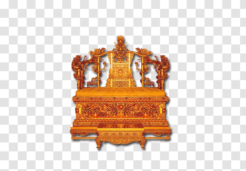 Forbidden City Emperor Of China Qing Dynasty Throne Chair - Son Heaven Transparent PNG