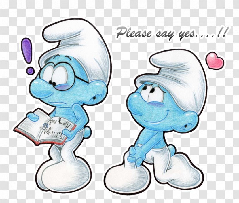 Clumsy Smurf Brainy Smurfette Handy Hefty - Silhouette - Tree Transparent PNG