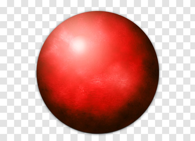 Sphere Orb Red - Ball Transparent PNG