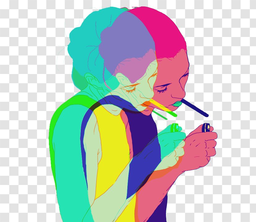 Pop Art Female Drawing Illustration - Cartoon - Ghost Avatar Transparent PNG