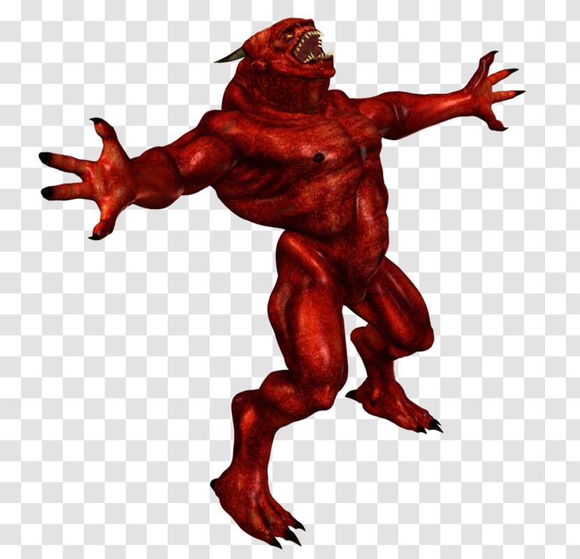 Demon Cartoon Muscle Organism Legendary Creature - Xz Transparent PNG