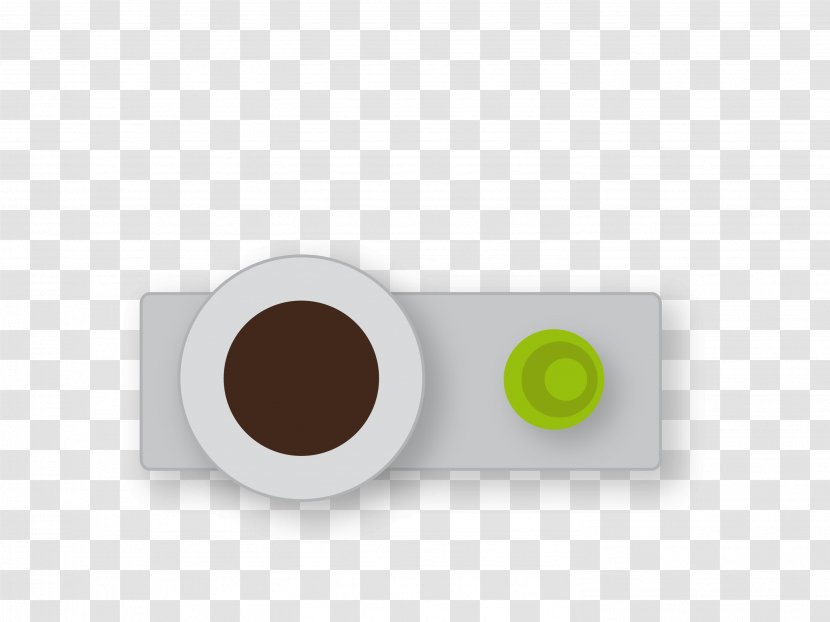 Coffee Cup Rectangle - Vector Gray Cartoon Camera Transparent PNG