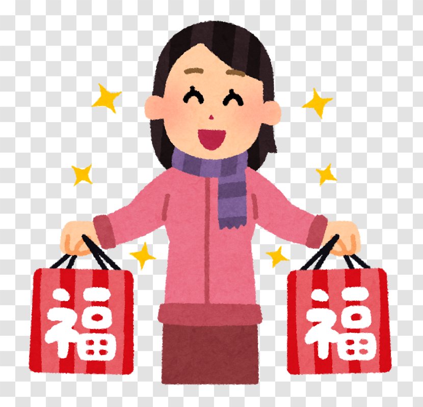Shopping Bags & Trolleys いらすとや - Happiness - Fukubukuro Transparent PNG