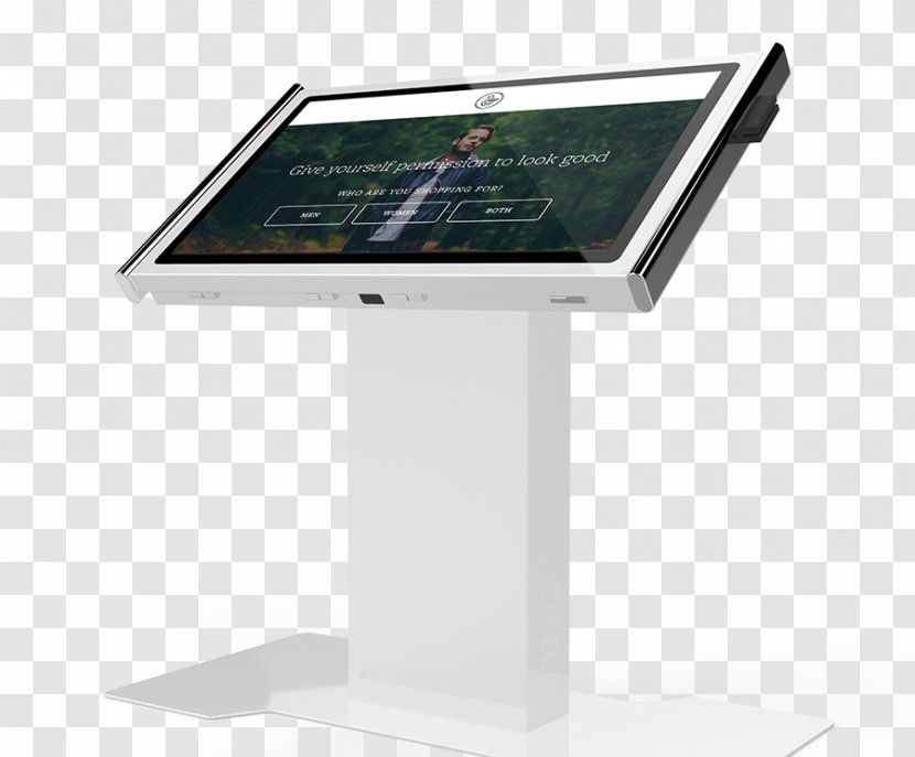 Computer Monitor Accessory Interactive Kiosks Multimedia Monitors - Connected Lines Transparent PNG