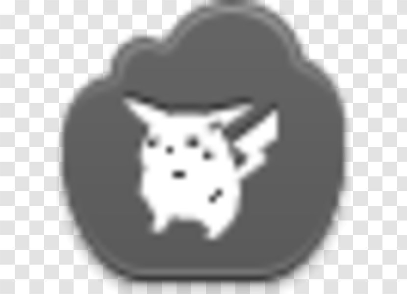 Canidae Dog Pikachu Black And White - Mammal Transparent PNG