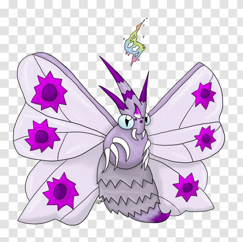 Venomoth Venonat Pokémon Illustration Evolution - Flowering Plant - Moth Transparent PNG