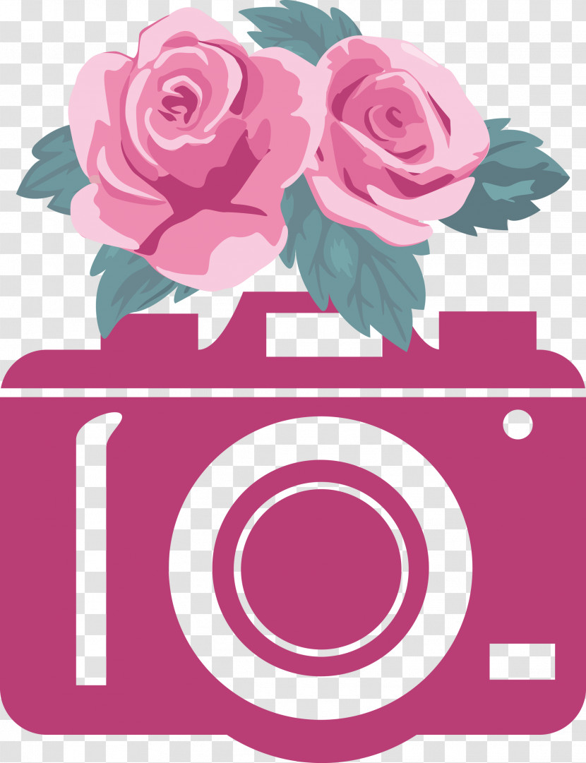 Camera Flower Transparent PNG