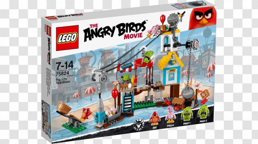 Lego Angry Birds Minifigure Castle LEGO 75824 The Movie Pig City Teardown - Technic Transparent PNG