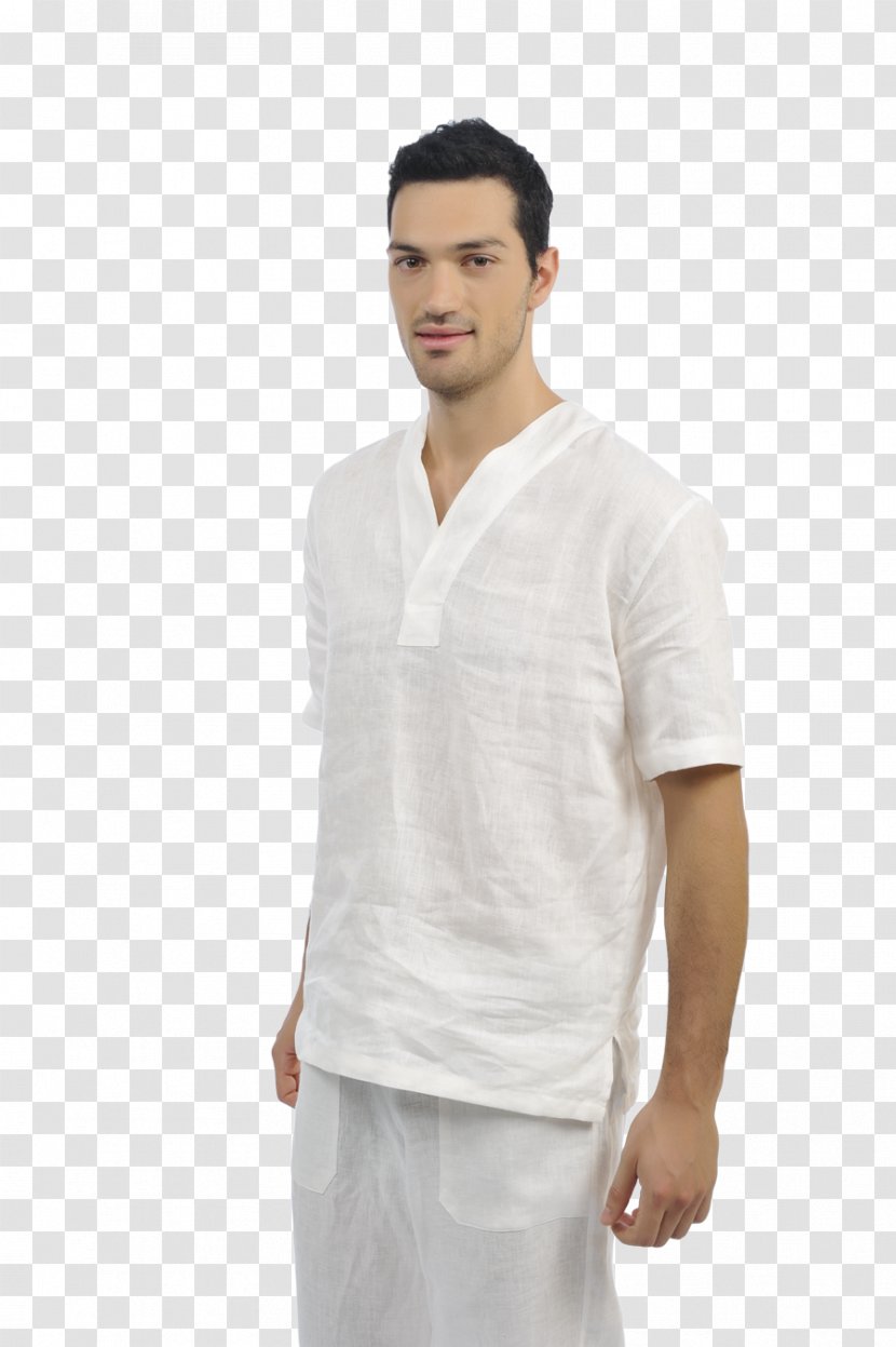 T-shirt Textile Casacca Dress Shirt Linen - Blouse Transparent PNG