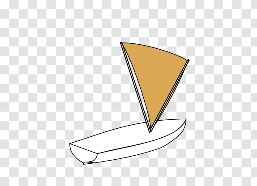Triangle Boat Clip Art Sailing Ship - Area - New Transparent PNG