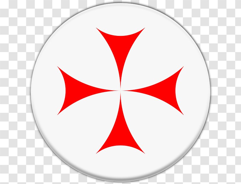 Knights Templar Cross Order Of Chivalry Clip Art - Area Transparent PNG